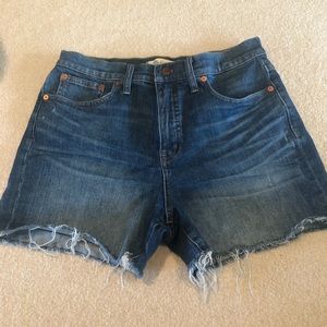 Madewell High Rise Jean Denim Shorts